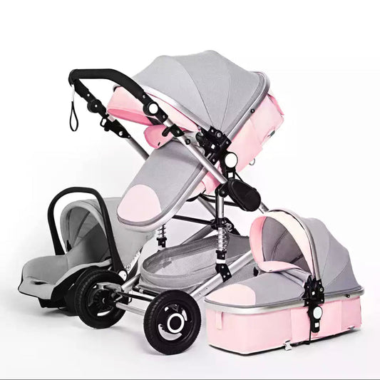 Poussette 3 en 1 - Virginy I / Rose